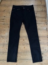 Nudie Jeans Men’s Lean Dean Black Slim Fit Jeans W32 L30