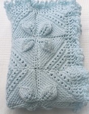 Babies Pram blanket blue New