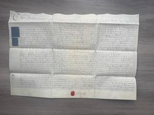 Shipdham Norfolk Vellum Indenture Land Deed 1795 Younge to Robinson Wax Seal