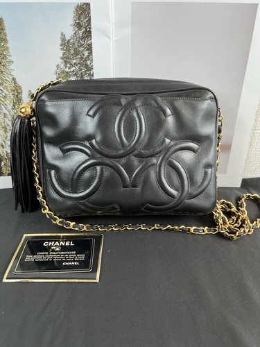 Auth chanel vintage black - auth,