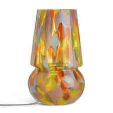 Glass table lamp multicolour - table,
