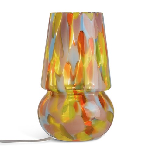 Glass table lamp multicolour - glass,