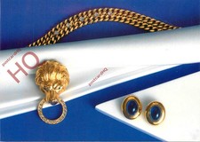 Picture Postcard; Cabouchon Designer Costume Jewellery