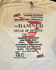 BROCKWELL PARK 1984  T-SHIRT - The Damned / NMA / The Fall / Spear Destiny....