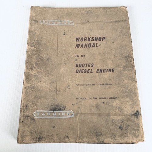 Commer karrier workshop manual - commer,