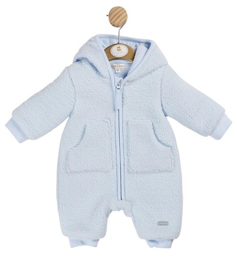 Baby boys pramsuit blue - baby,