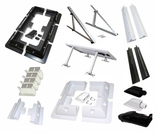 Solar panel white black - solar,