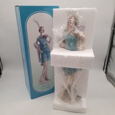 The Leonardo Collection Roaring 20's Lady Figurine Large 15" In Box (#H1/NA)