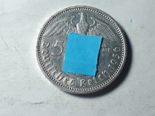SILVER 5 REICHSMARK 1936