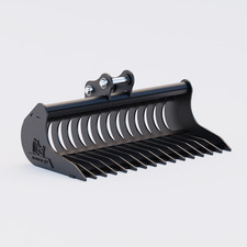 Bobcat E10 Rake Riddle Bucket