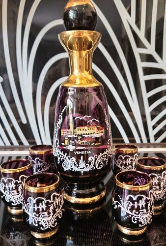 Vintage amethyst and gold - and,