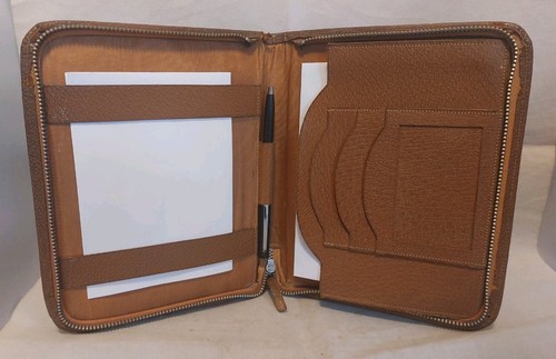 Vintage leather organiser with - organiser,