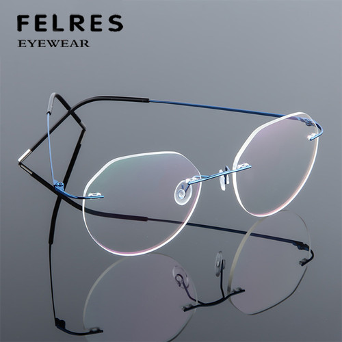 Metal alloy rimless fashion - metal,