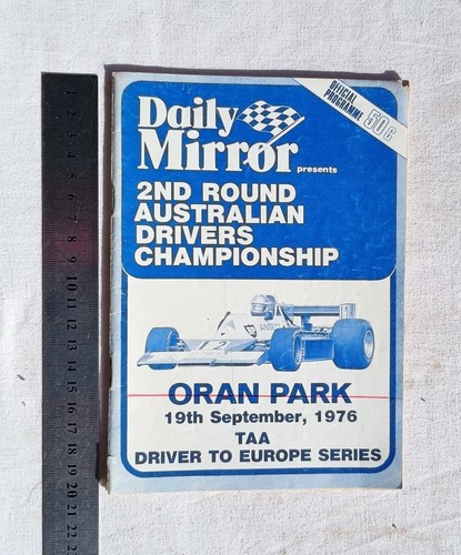 1976 oran park programme - oran,