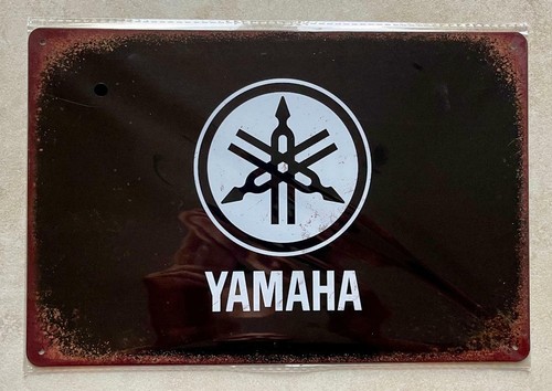 Yamaha metal sign - metal, man