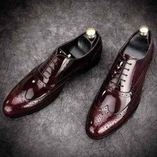 Men's Pure Handmade Burgundy
