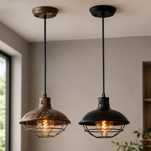 Modern metal shade ceiling - modern,