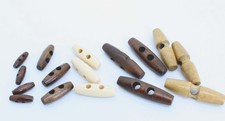 Drawstring Toggles Wooden