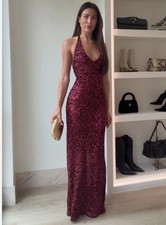 ZARA New WOMAN SEQUIN V-NECK