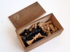 Vintage Small Wooden Chess