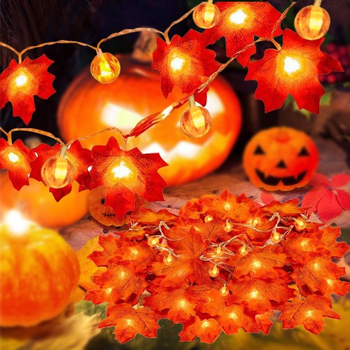 Led battery pumpkin string - 40,
