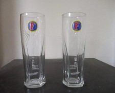 2 x Fosters Lager Pint Glasses
