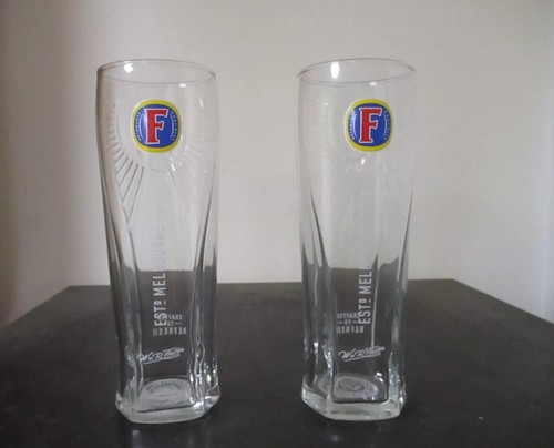Fosters lager pint glasses - 2,