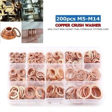 200 PCS Copper Metric Sealing