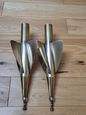 Pair Antique Brass Ship's  Log s- T Walker Cherub