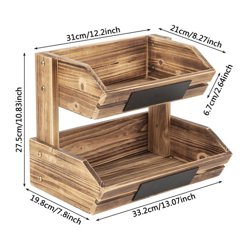 Tiers wooden vegetables - wooden, &
