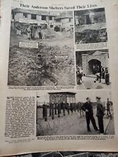 Ot8  Ephemera 1940 Ww2 picture East anglia Anderson shelter survives bomb blast