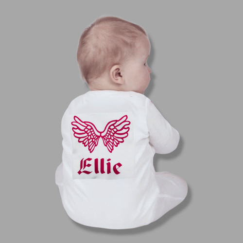 Personalised angel wings - angel, baby