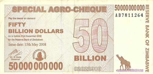 Zimbabwe billion dollars - billion,