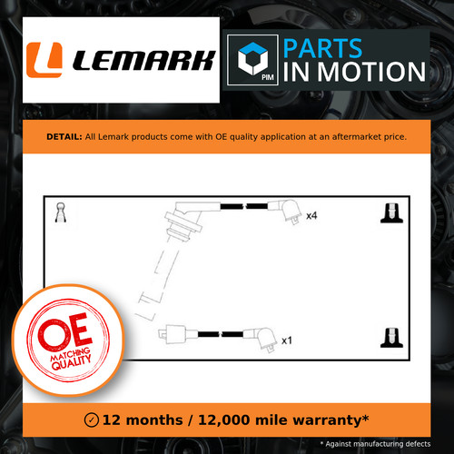 Leads ignition cables - ignition, set
