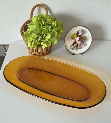 Vintage duralex amber glass - duralex,