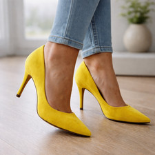 Whistles Yellow Suede Pointed