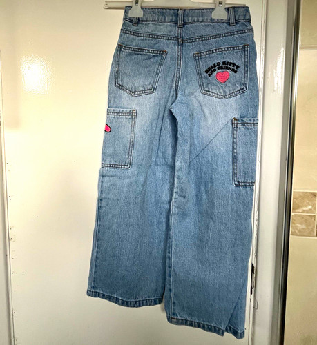 Girls blue light wash - blue, wide-leg