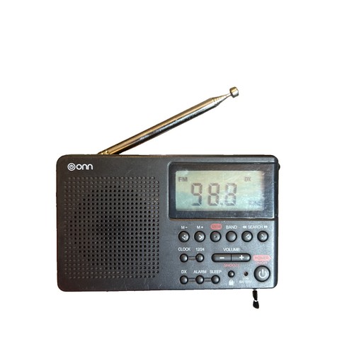 Onn pocket radio - pocket, black