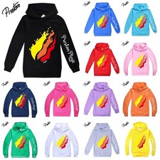Kids PRESTONPLAYZ Long Sleeve Hoodie Youtuber Jumper Hooded Top Sweatshirt 2-14Y