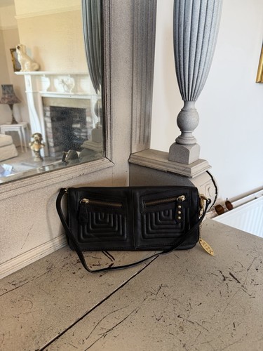 Ri2k black leather bag - ri2k, lined