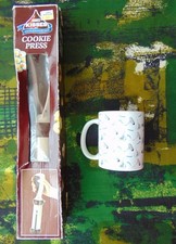 Hershey's Kisses boxed 28 piece Cookie Press & Hershey Chocolate Kisses Mug