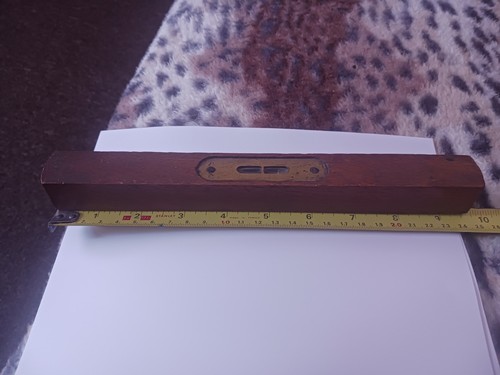 Vintage wooden spirit level - spirit, 9