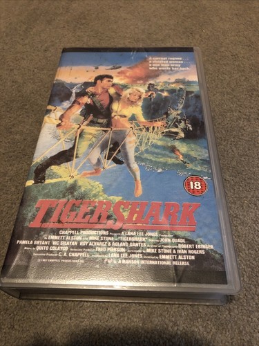 Tigershark vhs video - video, 1987