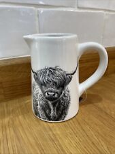Highland Cow Jug, 11cm, Ceramic Milk Jug, Highland Cow Gifts