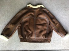 Mens  SNOWGOOSE Zip Fronted Sheepskin Jacket - size XL