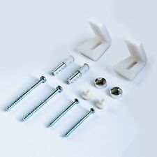 Bathroom Angled Floor WC Toilet Pan Bidet Side Fixing Fitting Kit Inc Brackets