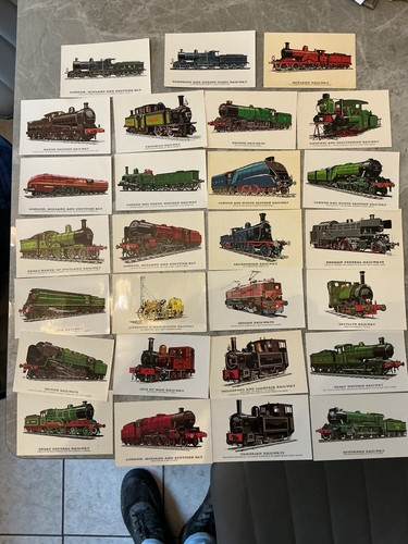 X27 vintage train - vintage, postcards