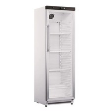 KMC400G White Upright Single Glass Door Commercial Catering Fridge Refrigerator