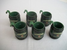 6x Jameson Whiskey 25ml plastic shot measures