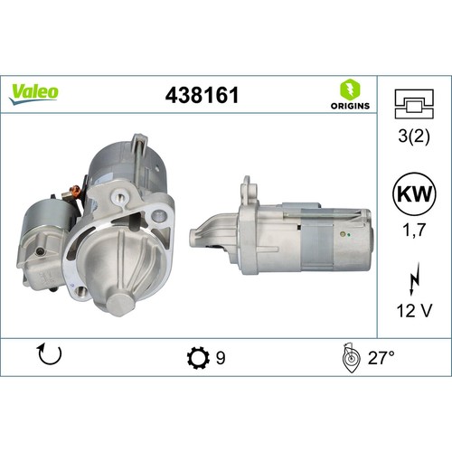 Fits valeo val438161 starter - val438161,